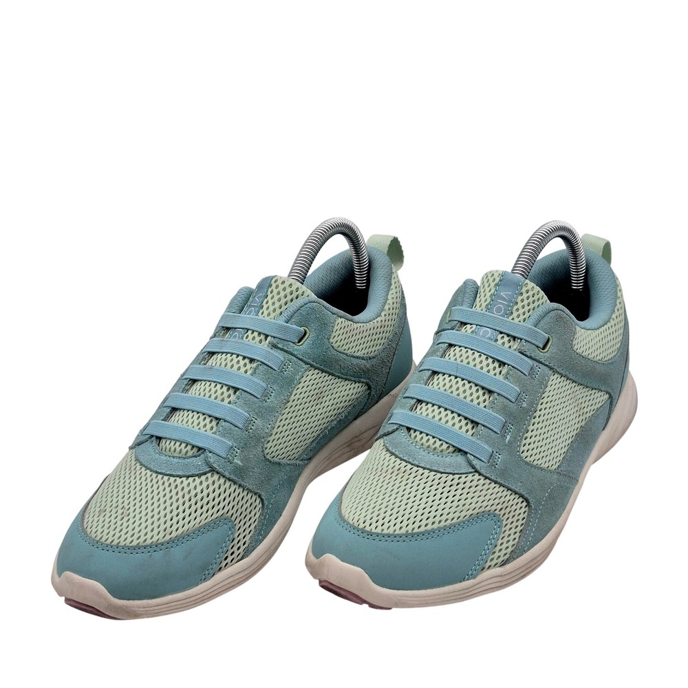 Vionic Zesta‎ Shoes Womens Size 8.5 Blue Mesh Suede Athletic Sneakers Comfort 39